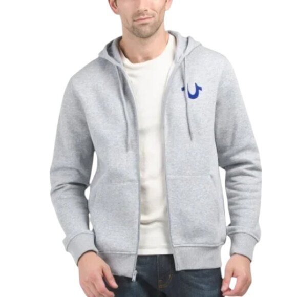 Men's Size L True Religion Sweatsuit Fleece 2 Piece Tracksuit Horshoe Logo NWT - Picture 5 of 7